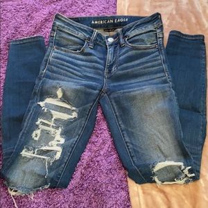 American Eagle ripped jeans